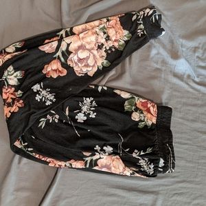 Floral joggers